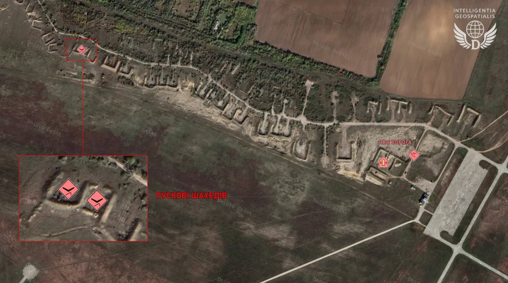 Опубликованные противником спутниковые снимки аэродрома Кача в Республике Крым, атакованного несколько раз дронами-камикадзе ГУР