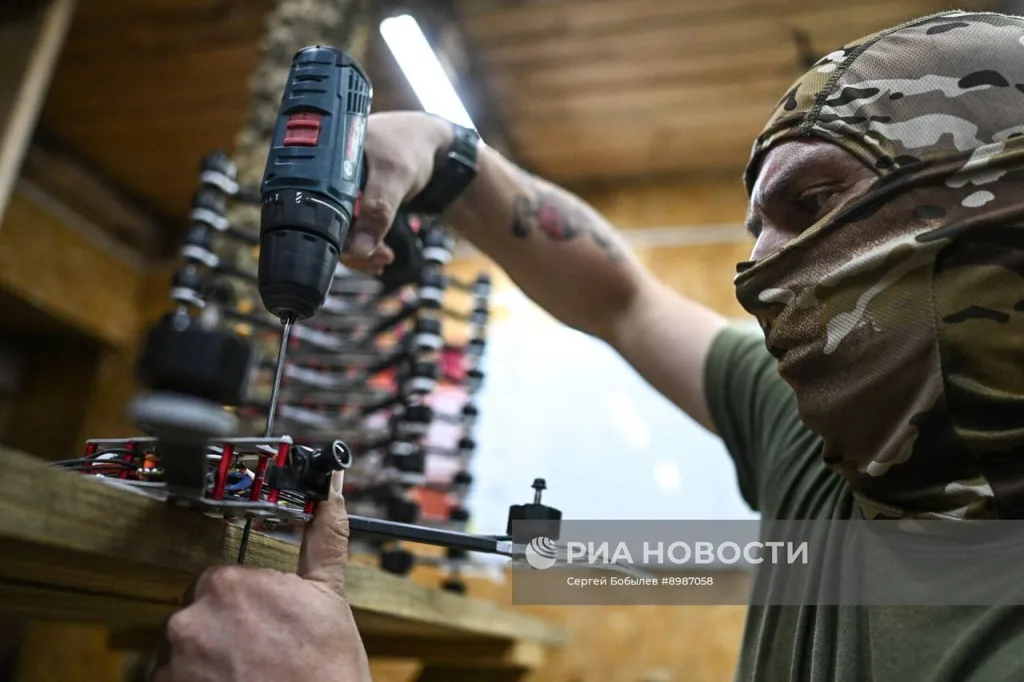Лаборатория FPV-дронов 45-й отдельной инженерной бригады группировка войск «Запад» на территории ЛНР
