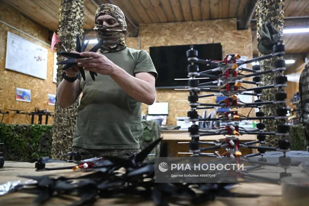 Лаборатория FPV-дронов 45-й отдельной инженерной бригады группировка войск «Запад» на территории ЛНР