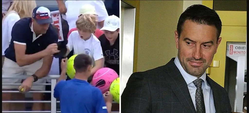 Весь мир обсуждает, как взрослый поляк отобрал у маленького теннисного фаната кепку с автографом польского теннисиста Камиля Майхжака после победы в круге на US Open 2025