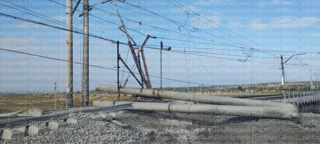 Удар РСЗО «Торнадо-С» по железнодорожной инфраструктуре в районе Славянска