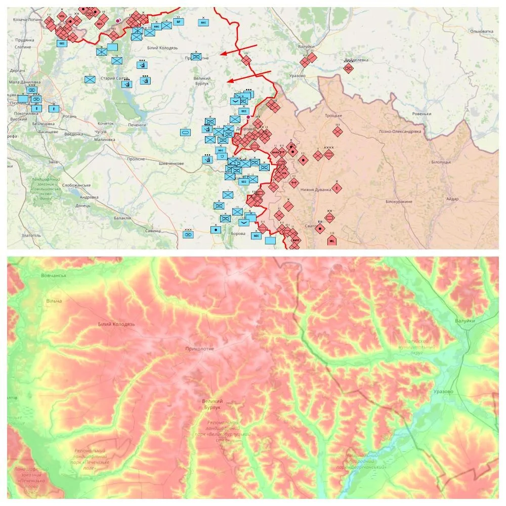 Украинские источники всё активнее признают, что Двуреченский плацдарм, откуда российские войска смогли развернуть наступление на Купянск, стал отправной точкой к дальнейшему наступлению РФ в Харьковской области