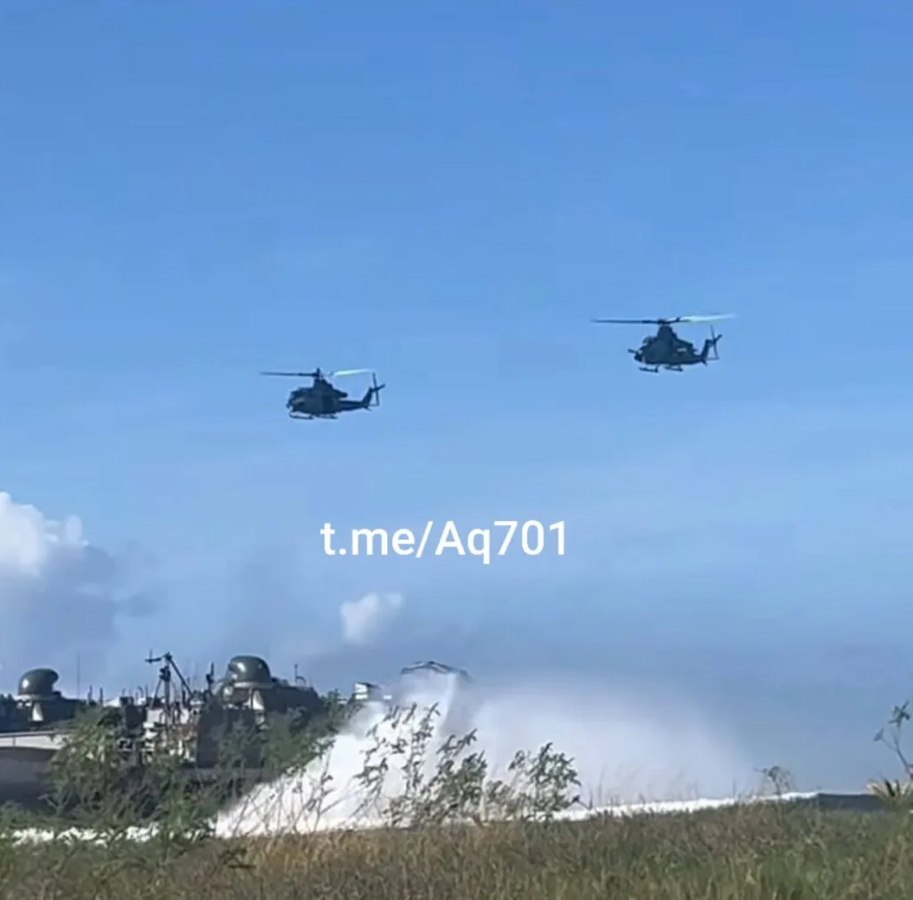 Кадры тех самых масштабных учений КМП США по высадке морского десанта в Пуэрто-Рико, расположенного зеркально по отношению к столице Венесуэлы Каракасу