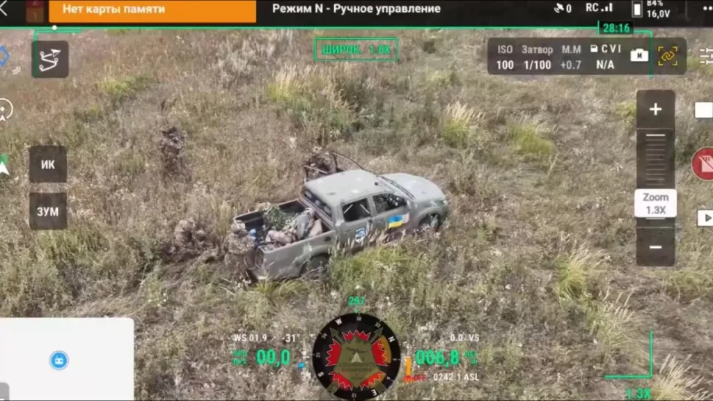 Засада на пикап с украинскими военнослужащими в исполнении бойцов спецназа ВС РФ