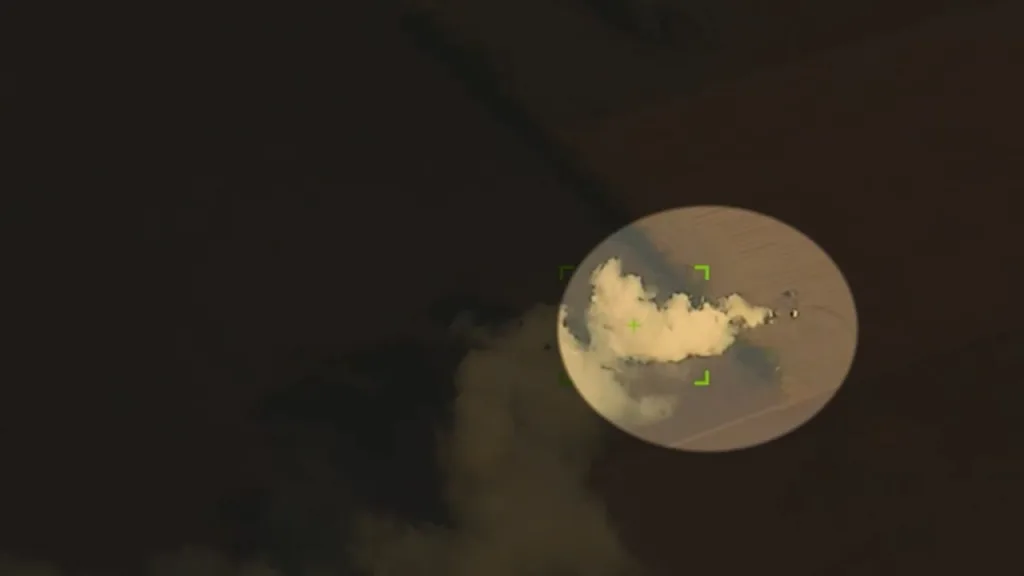 Удар ОТРК "Искандер-М" с кассетной боевой частью по позиции ЗРК MIM-104 Patriot ВСУ в районе села Светлогорское Днепропетровской области