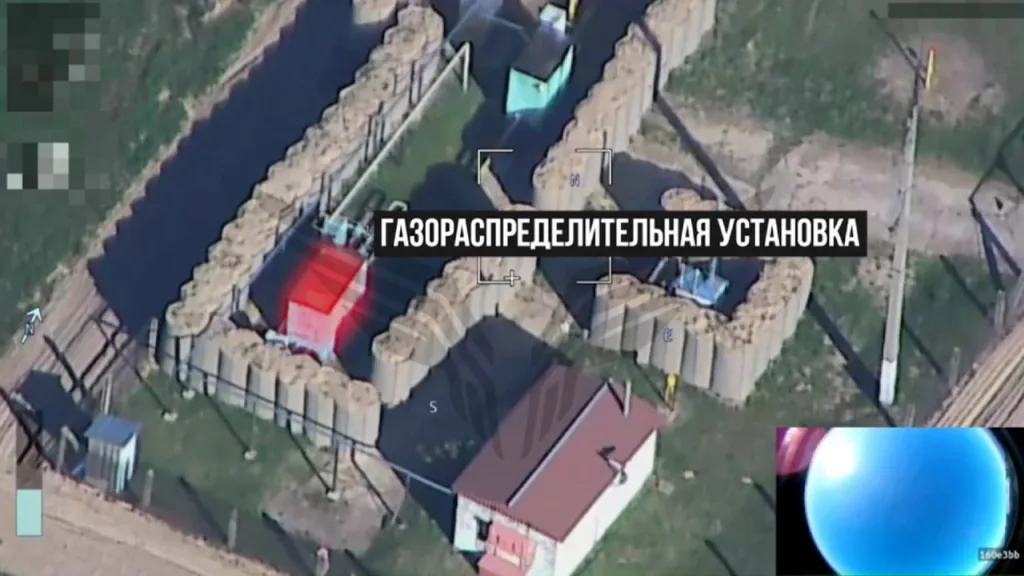 Еще один небольшой удар по энергетике Украины - возле села Хоробичи Черниговской "Ланцет" центра "Рубикон" поразил газораспределительную установку