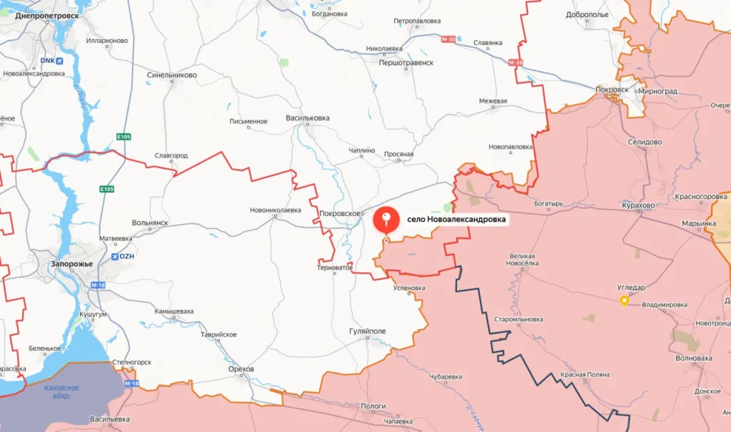 Взят еще один н.п. в Днепропетровской области