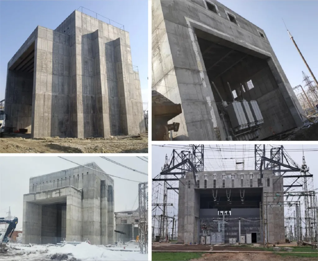 Примеры защитных конструкций на объекта украинской энергетики по итогам российских ударов 2022-2023 года