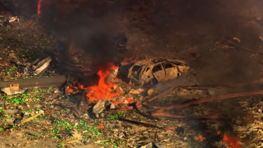 Кадры с места масштабного взрыва на предприятии по производству военных взрывчатых веществ в штате Теннесси, США