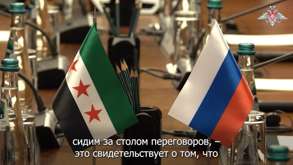 Кадры встречи министра обороны России Андрея Белоусова с министром обороны Сирии дивизионным генералом Махрафом Абу Касрой в Москве