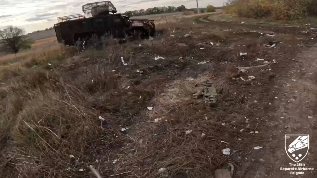 Кадры, снятые противником из состава РУБАК 25-й бригады ДШВ на Покровском направлении