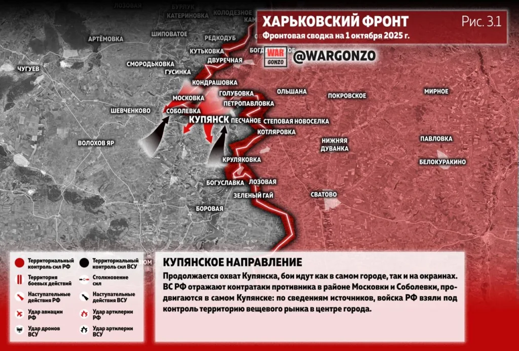 Варгонзо: Фронтовая сводка на утро 01.10.25