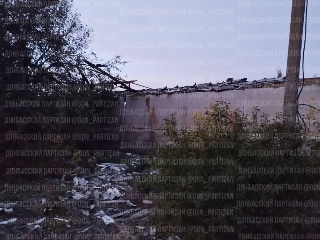 Точечный удар БПЛА «Герань-2» по ремонтно-складской базе противника в Иверском