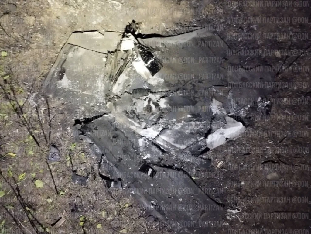 Спасско-Михайловка 03.10.2025 в 01:30 зафиксировано падение подбитого БПЛА «Герань-2» в пределах села