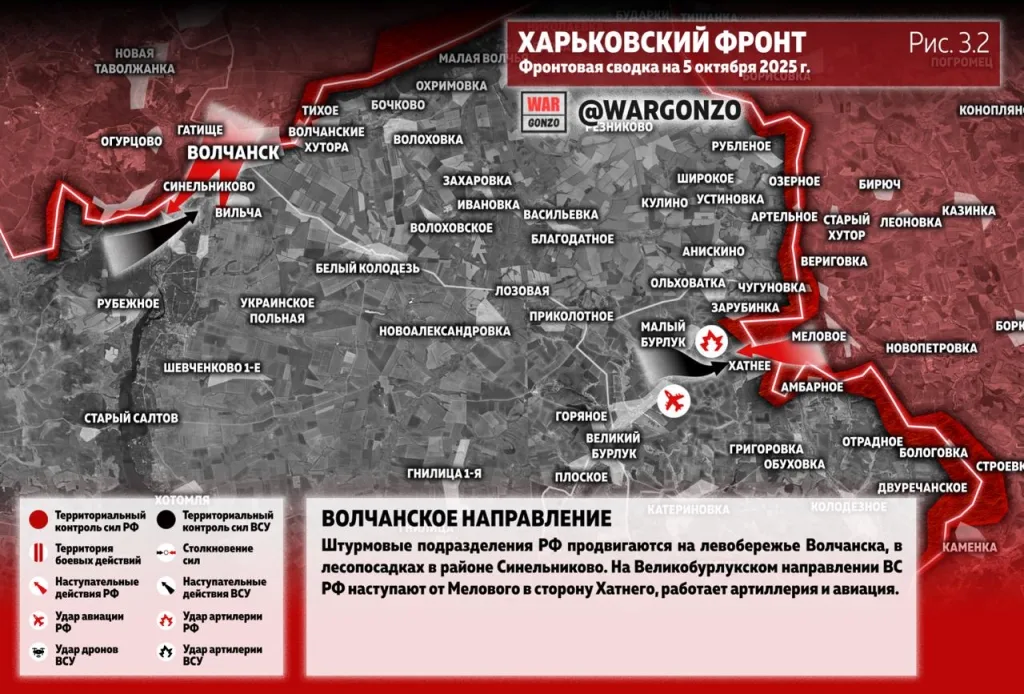 Варгонзо: Фронтовая сводка на утро 05.10.25