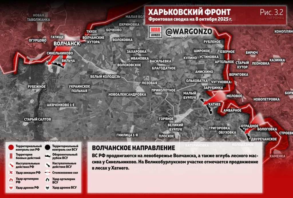 Варгонзо: Фронтовая сводка на утро 08.10.25