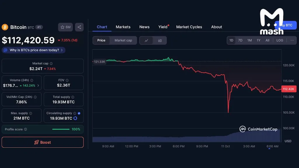 Трамп обрушил мировой рынок — акции крупнейших компаний и криптовалюты обвалились после его решения ввести с 1 ноября 100% пошлины на китайские товары