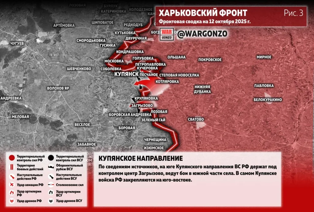 Варгонзо: Фронтовая сводка на утро 12.10.25