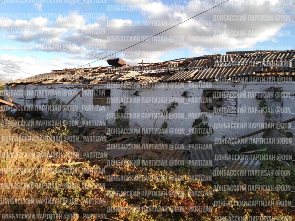 Точечный удар БПЛА «Герань-2» по складу РАО на территории сельскохозяйственного предприятия «Лощанское»