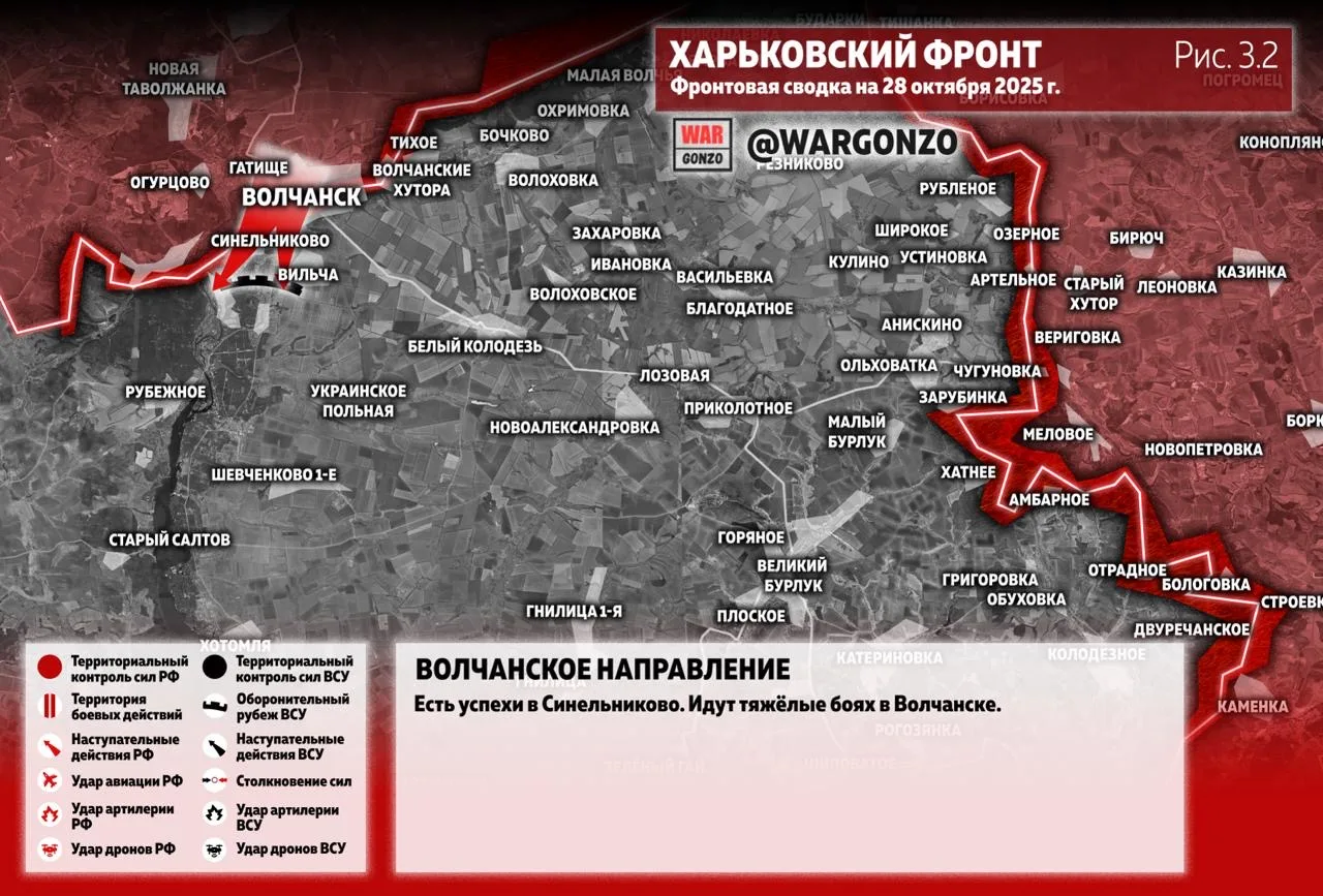 Варгонзо: Фронтовая сводка на утро 28.10.25