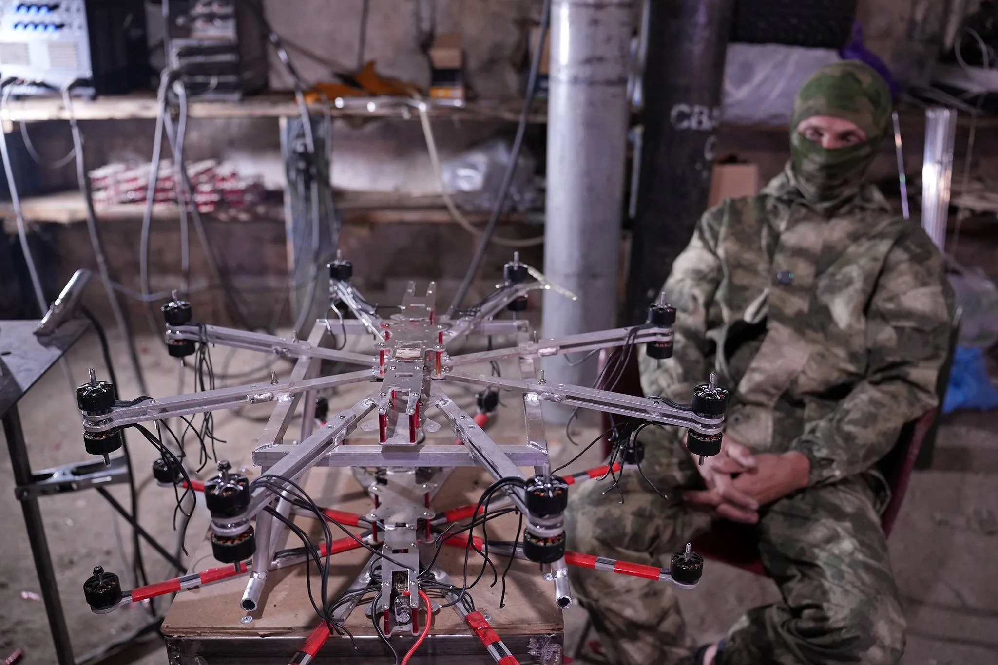 Тяжёлые дроны «Звезда» и «Солнце» кустарного производства одного из подразделений группировки войск «Север»