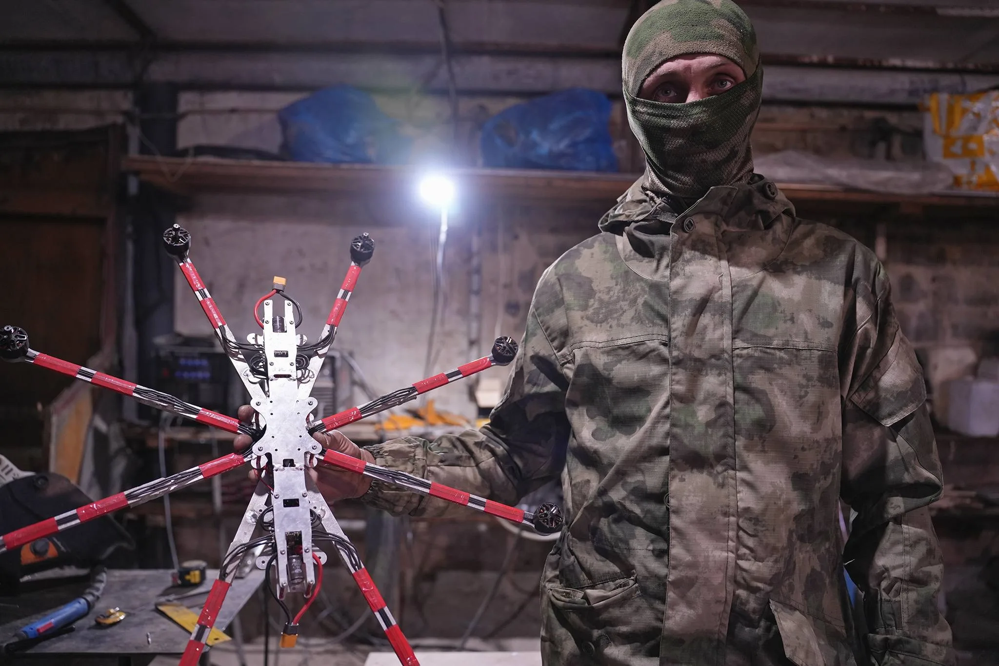 Тяжёлые дроны «Звезда» и «Солнце» кустарного производства одного из подразделений группировки войск «Север»