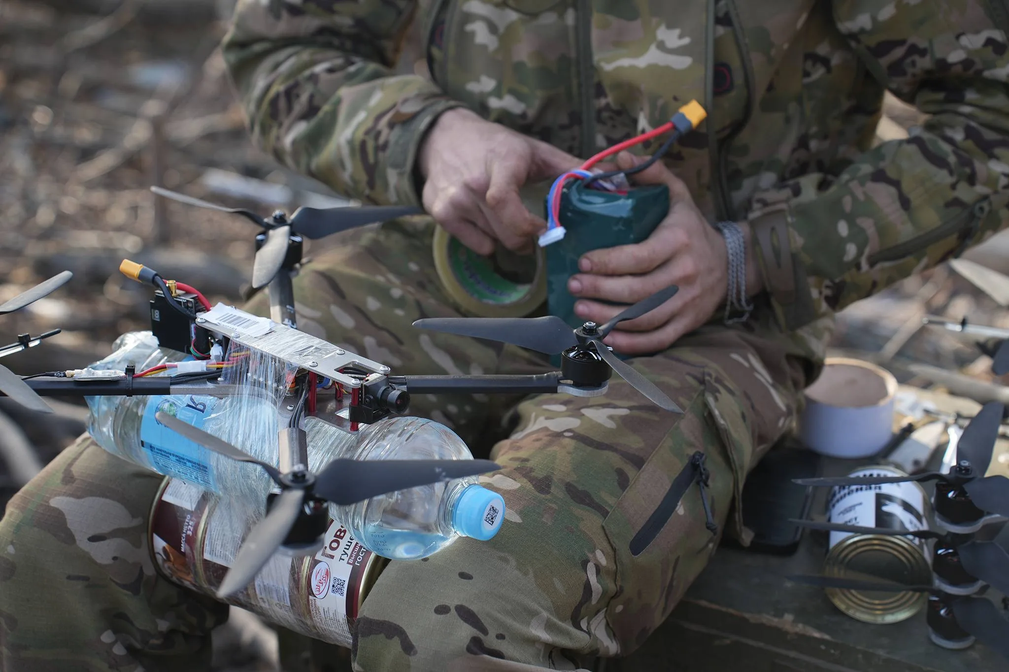 Тяжёлые дроны «Звезда» и «Солнце» кустарного производства одного из подразделений группировки войск «Север»