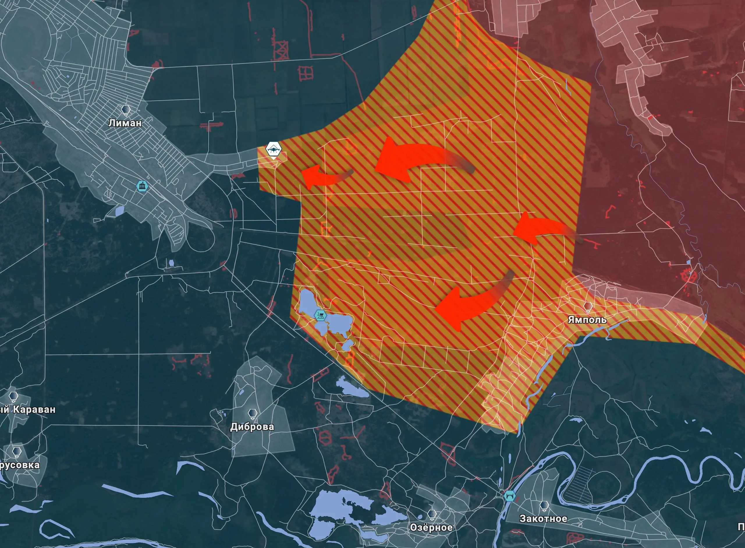 Снова в Лимане: продвижение ВС РФ в заказнике «Святые горы» и бои за Ямполь