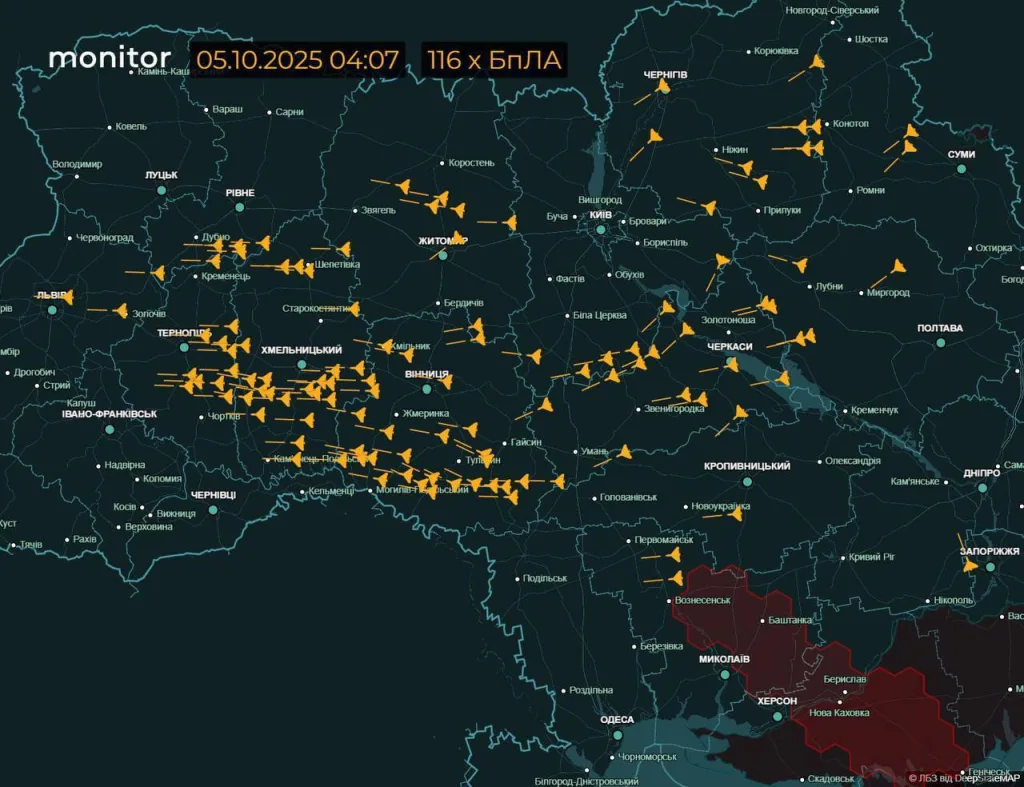 В настоящий момент российская армия наносит очередной сочный «комбинированный» удар по целям в Одессе, Львове, а также Винницкой и Ивано-Франковской областях
