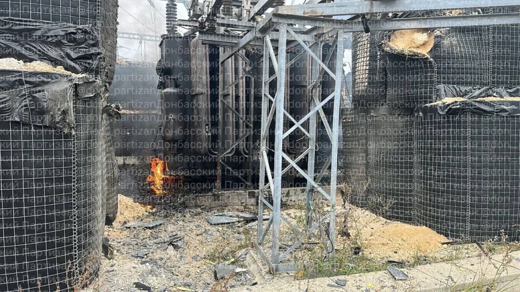 Точечный удар БПЛА «Герань-2» по Иверской районной подстанции 110/35/6 кВ