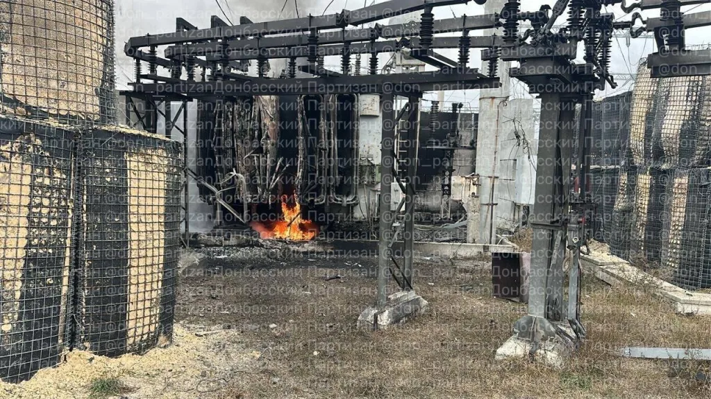 Точечный удар БПЛА «Герань-2» по Иверской районной подстанции 110/35/6 кВ