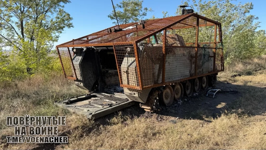 Дорога к Днепропетровску. Сожженная техника ВСУ на уже освобождённой территории