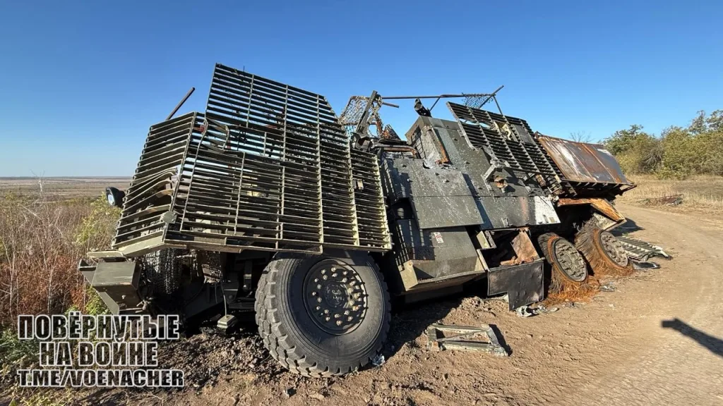 Дорога к Днепропетровску. Сожженная техника ВСУ на уже освобождённой территории
