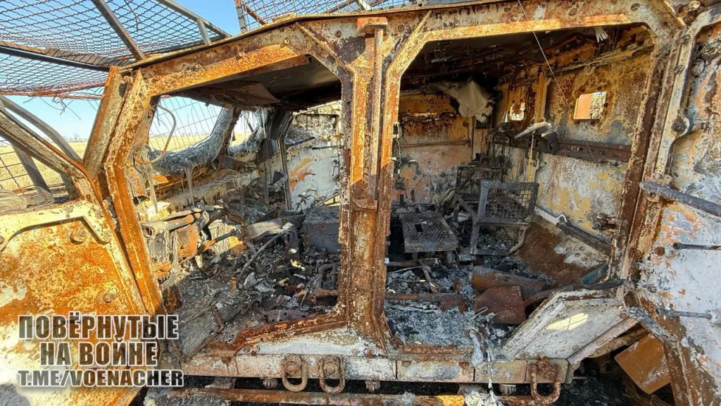 Дорога к Днепропетровску. Сожженная техника ВСУ на уже освобождённой территории