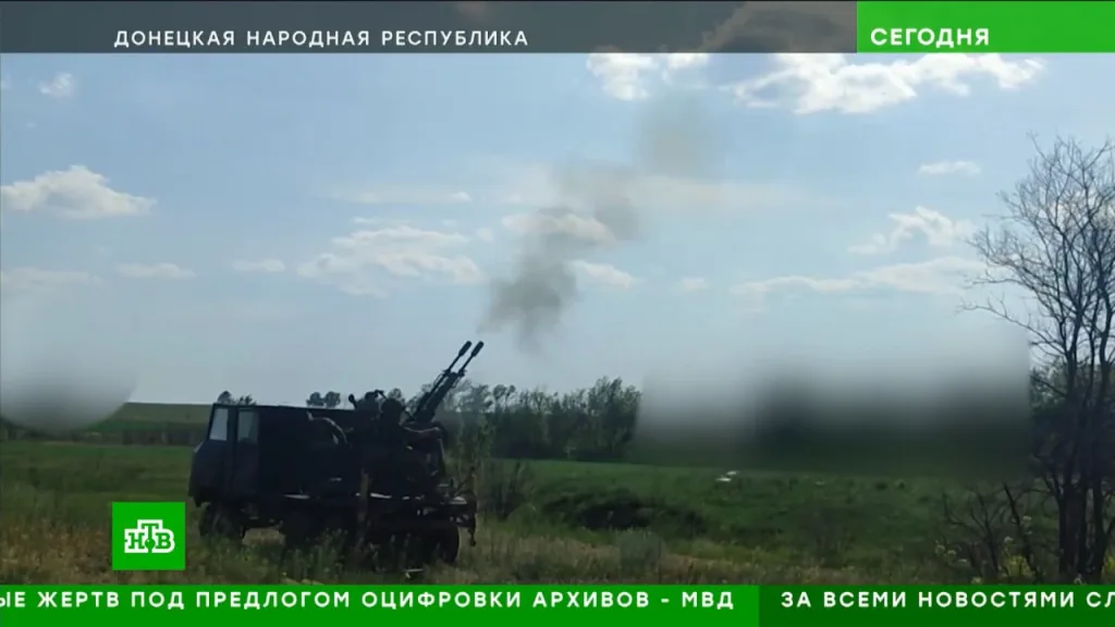 Удлиненная "Буханка" с ЗУ-23-2 для борьбы с украинскими беспилотниками