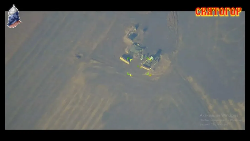 Удар двух баллистических ракет ОТРК "Искандер-М" по РЛС и ПУ из состава ЗРК MIM-104 Patriot ВСУ возле Павлограда Днепропетровской области