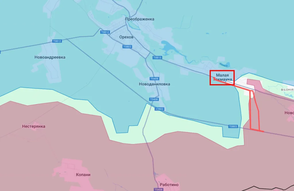 Крупные механизированные штурмы вновь добрались и до Малой Токмачки на Запорожском направлении