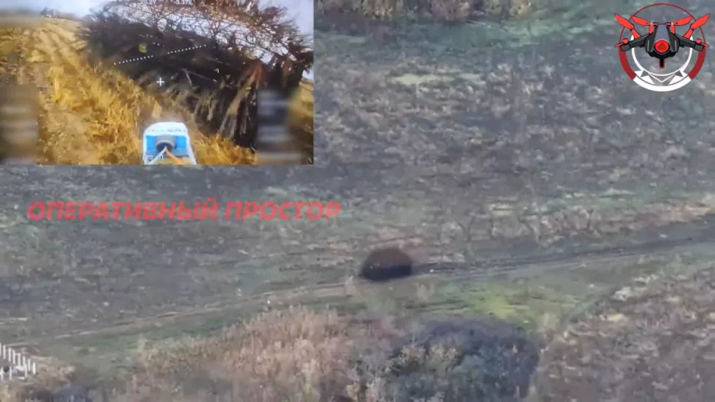 Отражение штурма пары M113 с "дикобразом" ударами FPV-дронов в районе Купянска