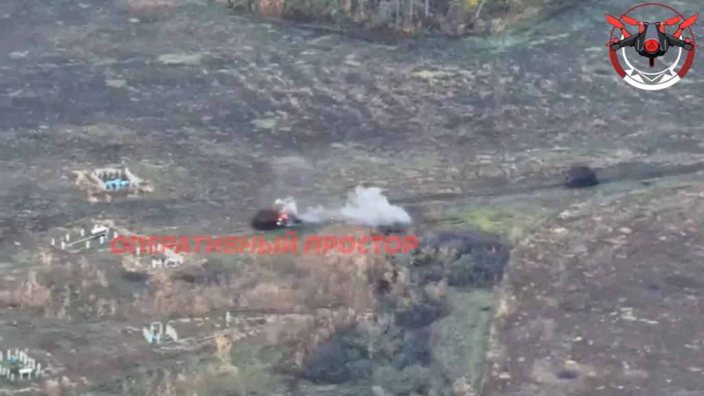 Отражение штурма пары M113 с "дикобразом" ударами FPV-дронов в районе Купянска