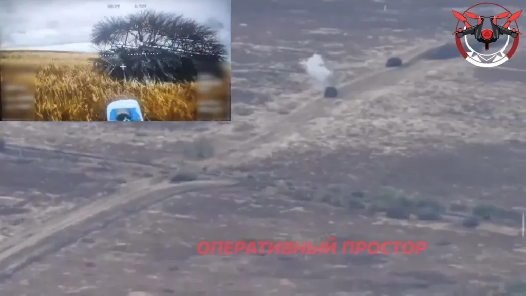 Отражение штурма пары M113 с "дикобразом" ударами FPV-дронов в районе Купянска