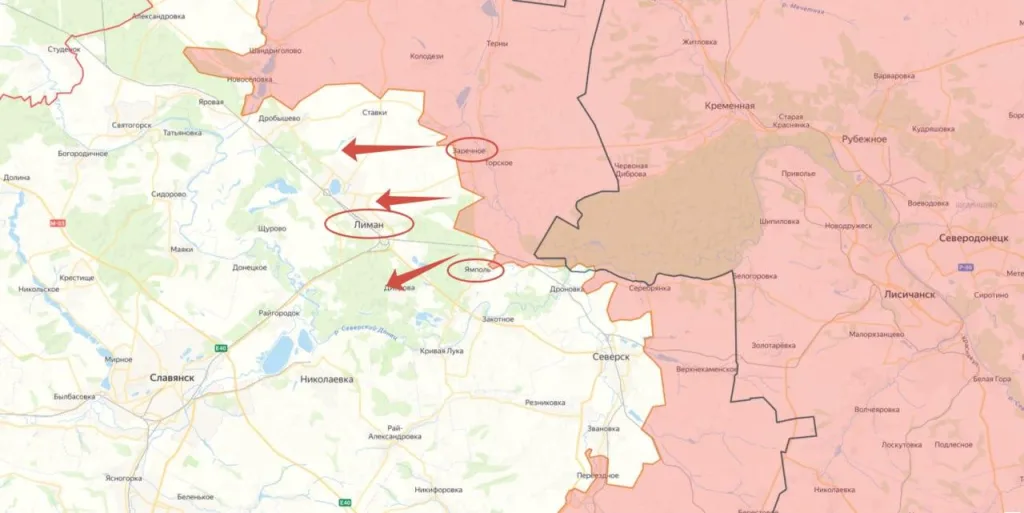 Украинские около военные источники выражают обеспокоенность тем, что российская армия продолжает накапливать войска в лесах между Ямполем, Лиманом и Заречным, продвигаясь между позициями ВСУ