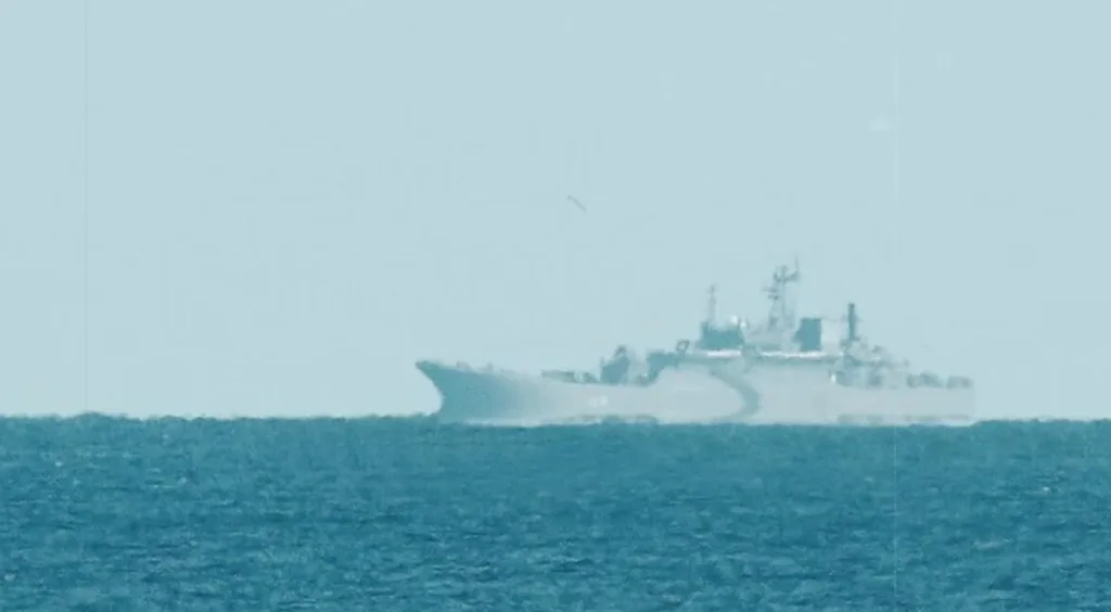 Немцы психуют из-за вставшего у берегов Германии российского десантного корабля «Александр Шабалин»