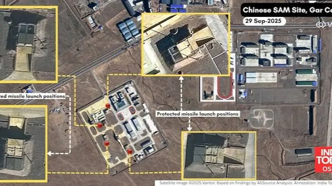 Спутниковые снимки, показывают, что НОАК построила новый комплекс ПВО в районе озера Пангонг в Тибете, примерно в 110 километрах от ЛФК, разделяющей Китай и Индию