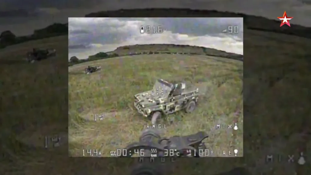 Испытания FPV-дрона "Арбалет" с автоматом АКС-74У
