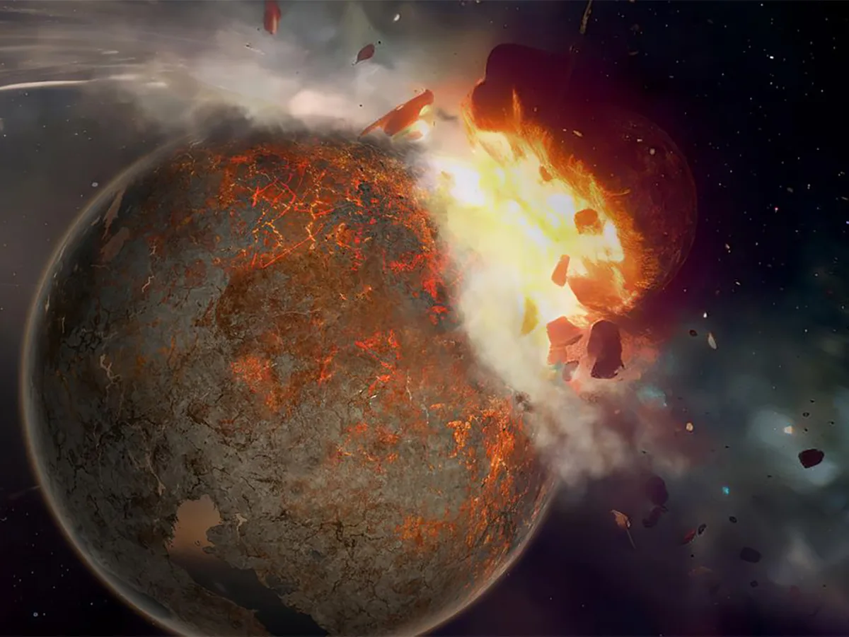 Ученые объяснили загадку планеты Тейя которая столкнулась с Землей 4,5 миллиарда лет назад0