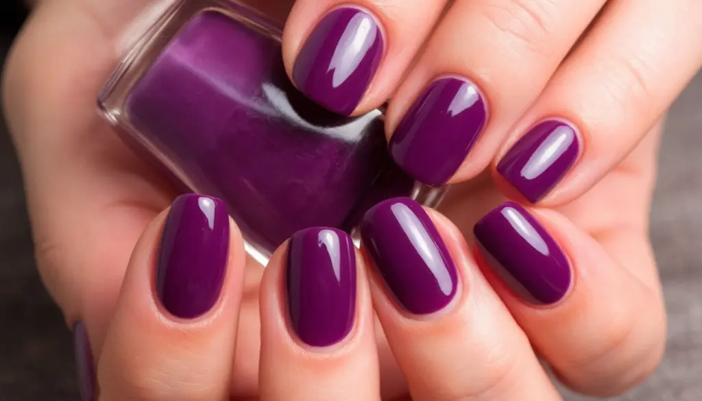 Сливовый маникюр завоевал популярность зимой 2025 года и вытеснил красный оттенок