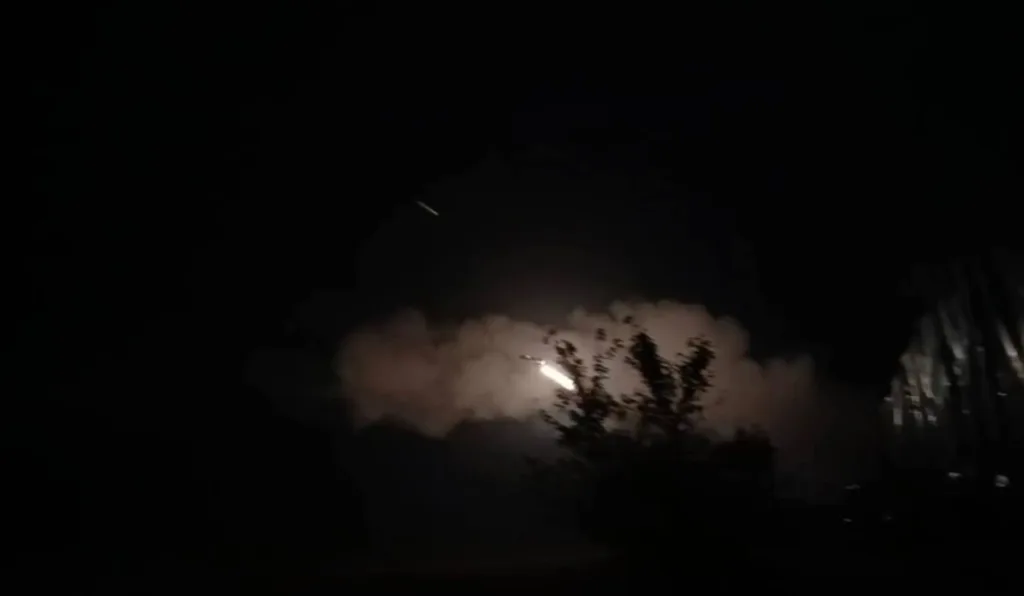 Кадры запуска украинских крылатых ракет/реактивных дронов «Барс» по целям на территории России