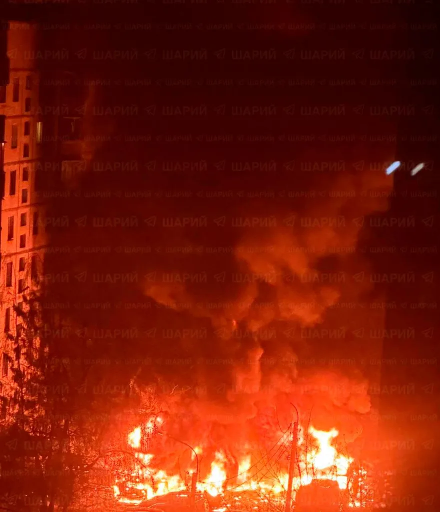 Российские БПЛА наносят массированный удар по Харькову