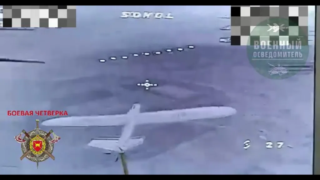 Работа дронов-перехватчиков операторов 4-й военной базы в районе города Орехов на Запорожском направлении