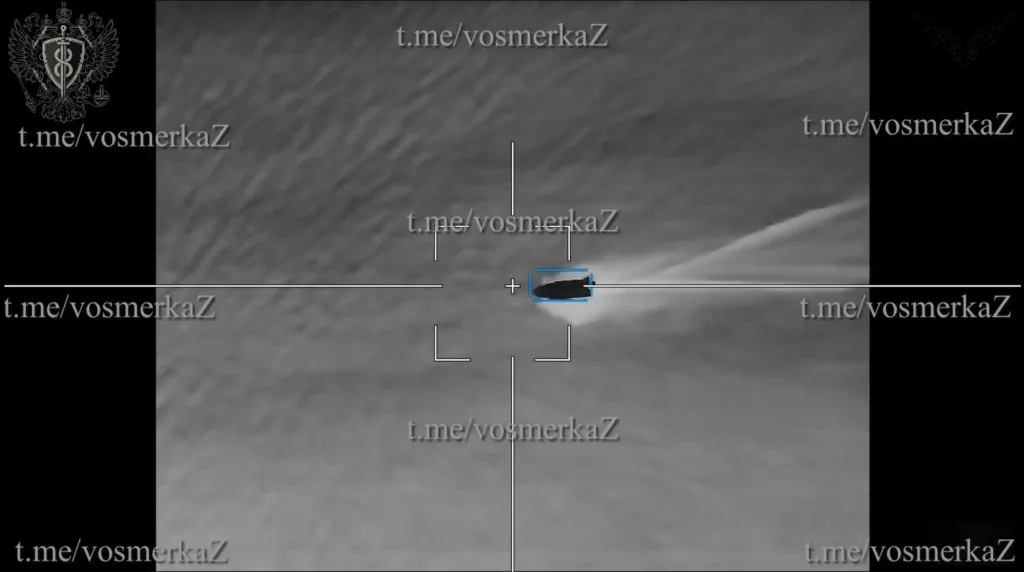 Уничтожение украинских БЭК ударами барражирующих боеприпасов «Ланцет» с системой захвата цели в акватории Чёрного моря в ночь с 1 на 2 ноября 2025 года